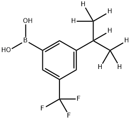 3-(Trifluoromethyl)-5-(iso-propyl-d7)-phenylboronic acid Structure