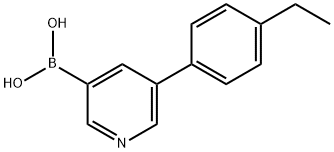 5-(4-Ethylphenyl)pyridine-3-boronic acid Structure