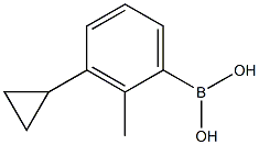 3-Cyclopropyl-2-methylphenylboronic acid 구조식 이미지