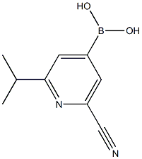 2-(iso-Propyl)-6-cyanopyridine-4-boronic acid 구조식 이미지