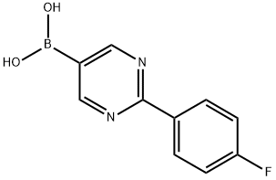 (2-(4-fluorophenyl)pyrimidin-5-yl)boronic acid 구조식 이미지