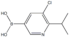 5-Chloro-6-(iso-propyl)pyridine-3-boronic acid Structure