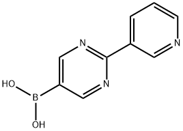 (2-(pyridin-3-yl)pyrimidin-5-yl)boronic acid Structure