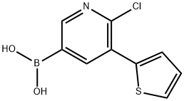 6-Chloro-5-(2-thienyl)pyridine-3-boronic acid Structure