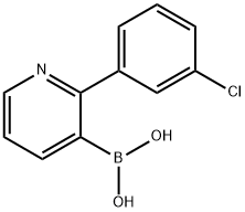 2-(3-Chlorophenyl)pyridine-3-boronic acid Structure