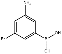 3-Amino-5-bromophenylboronic acid Structure