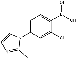 2-Chloro-4-(2-methylimidazol-1-yl)phenylboronic acid Structure