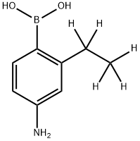 4-Amino-2-(ethyl-d5)-phenylboronic acid Structure