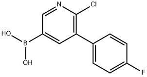 6-Chloro-5-(4-fluorophenyl)pyridine-3-boronic acid Structure