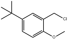 Benzene, 2-(chloromethyl)-4-(1,1-dimethylethyl)-1-methoxy- 구조식 이미지