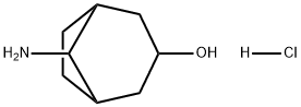 Bicyclo[3.2.1]octan-3-ol, 8-amino-, hydrochloride (1:1) 구조식 이미지