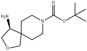 tert-Butyl (S)-4-amino-2-oxa-8-azaspiro[4.5]decane-8-carboxylate Structure