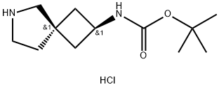 tert-butyl N-cis-6-azaspiro[3.4]octan-2-yl carbamate hydrochloride 구조식 이미지