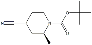 tert-butyl (2S)-4-cyano-2-methylpiperidine-1-carboxylate Structure