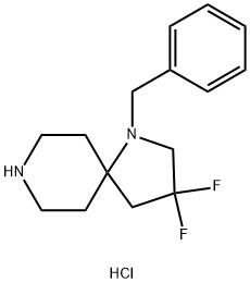 1-benzyl-3,3-difluoro-1,8-diazaspiro[4.5]decane dihydrochloride Structure