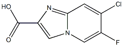 7-chloro-6-fluoro-imidazo[1,2-a]pyridine-2-carboxylic acid Structure