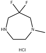 6,6-difluoro-1-methyl-1,4-diazepane dihydrochloride 구조식 이미지