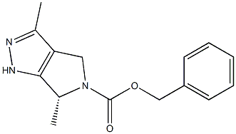 Benzyl (R)-3,6-dimethyl-4,6-dihydropyrrolo[3,4-c]pyrazole-5(1H)-carboxylate Structure