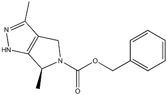 Benzyl (S)-3,6-dimethyl-4,6-dihydropyrrolo[3,4-c]pyrazole-5(1H)-carboxylate Structure