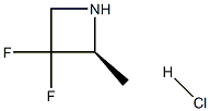 (2S)-3,3-difluoro-2-methylazetidine hydrochloride Structure