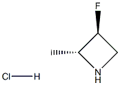 trans-3-fluoro-2-methylazetidine hydrochloride 구조식 이미지