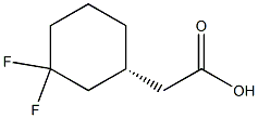 2-[(1R)-3,3-difluorocyclohexyl]acetic acid Structure