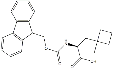 (2S)-2-({[(9H-fluoren-9-yl)methoxy]carbonyl}amino)-3-(1-methylcyclobutyl)propanoic acid Structure