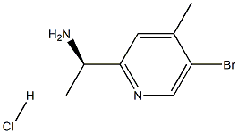 (R)-1-(5-bromo-4-methylpyridin-2-yl)ethanamine hydrochloride Structure