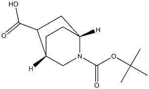 (1R,4S)-2-[(tert-butoxy)carbonyl]-2-azabicyclo[2.2.2]octane-5-carboxylic acid Structure