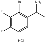 1-(2-bromo-3,4-difluorophenyl)ethanaminehydrochloride Structure