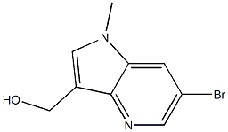 {6-bromo-1-methyl-1H-pyrrolo[3,2-b]pyridin-3-yl}methanol Structure