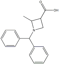 1-(diphenylmethyl)-2-methylazetidine-3-carboxylic acid Structure