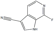 7-fluoro-1H-pyrrolo[2,3-c]pyridine-3-carbonitrile Structure