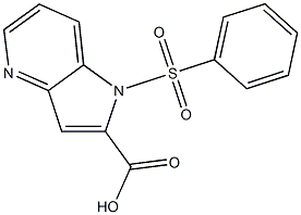 1-(benzenesulfonyl)-1H-pyrrolo[3,2-b]pyridine-2-carboxylic acid Structure