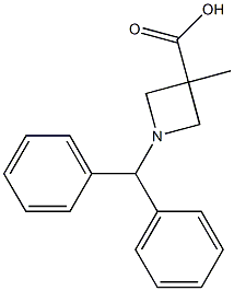 1-(diphenylmethyl)-3-methylazetidine-3-carboxylic acid Structure