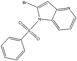 1-(benzenesulfonyl)-2-bromo-1H-pyrrolo[3,2-b]pyridine Structure