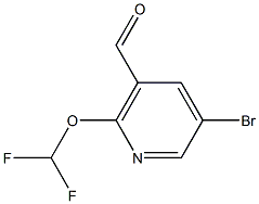 5-bromo-2-(difluoromethoxy)nicotinaldehyde Structure