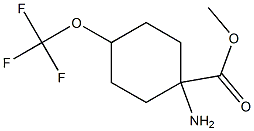 methyl 1-amino-4-(trifluoromethoxy)cyclohexane-1-carboxylate Structure