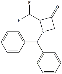 2-(difluoromethyl)-1-(diphenylmethyl)azetidin-3-one Structure