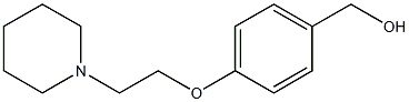 {4-[2-(piperidin-1-yl)ethoxy]phenyl}methanol Structure