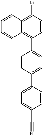 [1,1'-Biphenyl]-4-carbonitrile, 4'-[4-(4,4,5,5-tetramethyl-1,3,2-dioxaborolan-2-yl)-1-naphthalenyl]- Structure