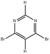 4,6-dibromopyrimidine-2,5-d2 Structure