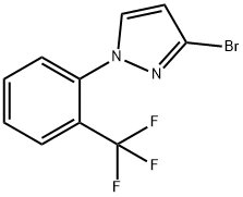 3-bromo-1-(2-(trifluoromethyl)phenyl)-1H-pyrazole 구조식 이미지