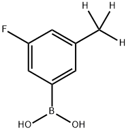 (3-fluoro-5-(methyl-d3)phenyl)boronic acid 구조식 이미지