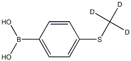 (4-((methyl-d3)thio)phenyl)boronic acid Structure