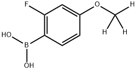 (2-fluoro-4-(methoxy-d3)phenyl)boronic acid Structure