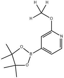 2-(methoxy-d3)-4-(4,4,5,5-tetramethyl-1,3,2-dioxaborolan-2-yl)pyridine Structure