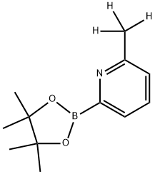2-(methyl-d3)-6-(4,4,5,5-tetramethyl-1,3,2-dioxaborolan-2-yl)pyridine Structure