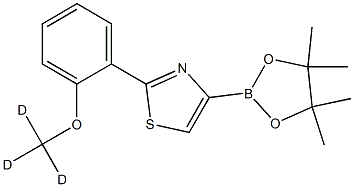 2-(2-(methoxy-d3)phenyl)-4-(4,4,5,5-tetramethyl-1,3,2-dioxaborolan-2-yl)thiazole 구조식 이미지