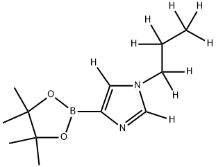 1-(propyl-d7)-4-(4,4,5,5-tetramethyl-1,3,2-dioxaborolan-2-yl)-1H-imidazole-2,5-d2 구조식 이미지